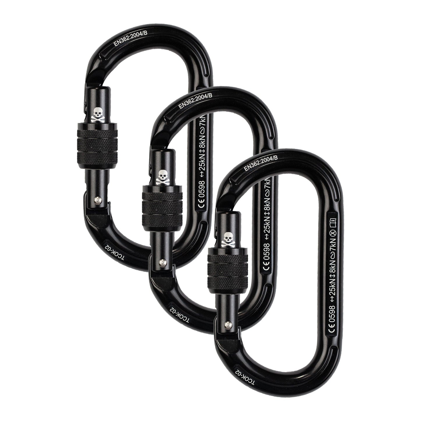 Trango Gear Oval K Locking Carabiner 3 - Pack