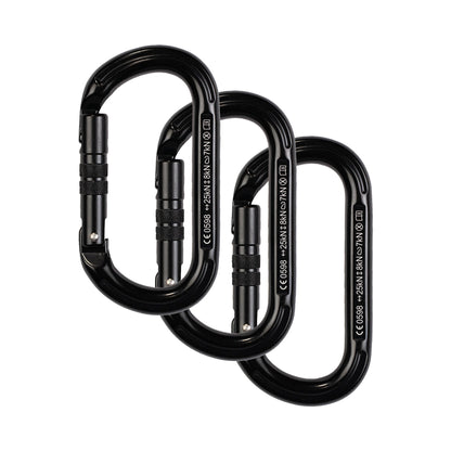 Oval K Carabiner 3-Pack