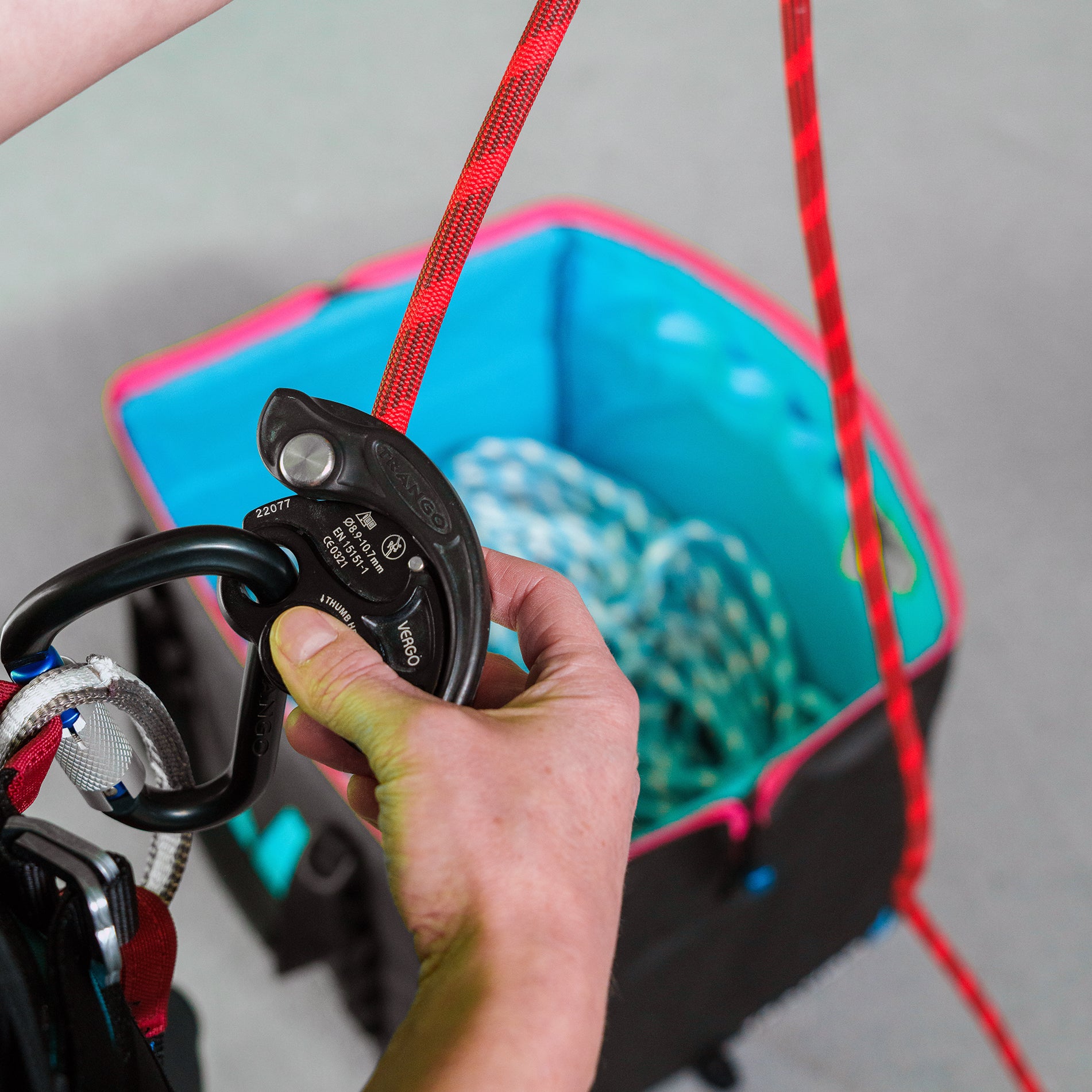 Trango rope in use at the crag